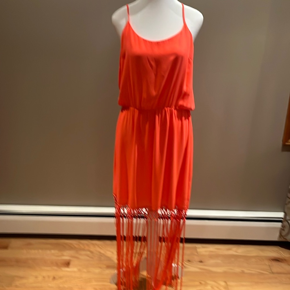 Hot Pink Fringe Dress
